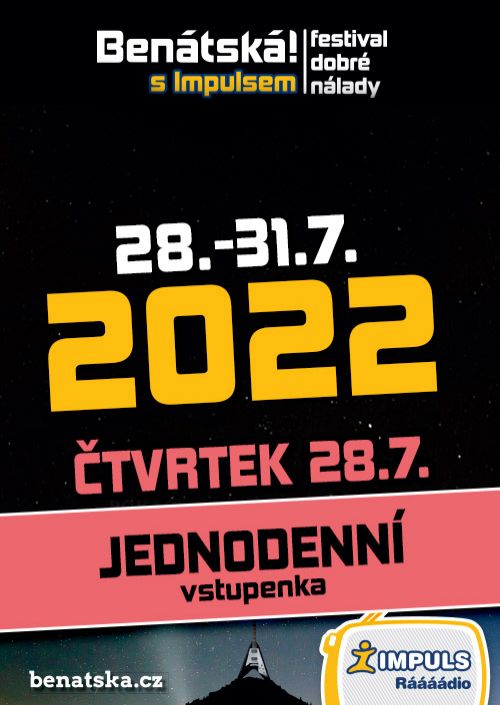 BENÁTSKÁ! 2022 - jednodenní ČTVRTEK 28.7.