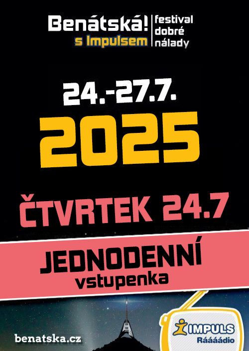 BENÁTSKÁ! 2025 - jednodenní ČTVRTEK 24.7.