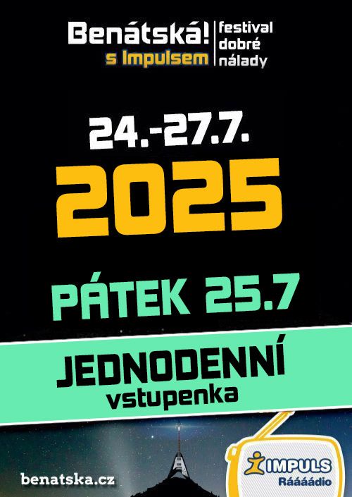 BENÁTSKÁ! 2025 - jednodenní PÁTEK 25.7.