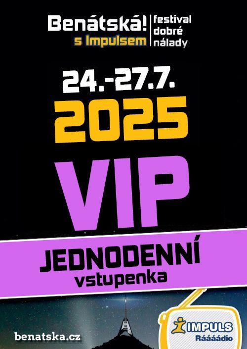 BENÁTSKÁ! 2025 - jednodenní VIP