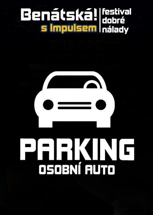 BENÁTSKÁ! 2026 - parkovací karta OSOBNÍ AUTO