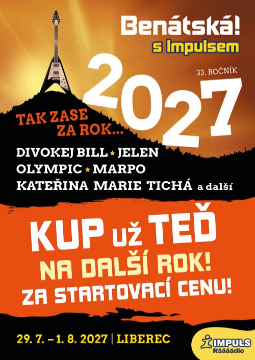 BENÁTSKÁ! 2027 - celofestivalová